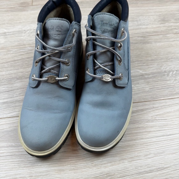 Vintage Y2K Timberland Women Baby Blue Street Wear Hip Hop Ankle Boots Size 8.5 - Picture 6 of 13